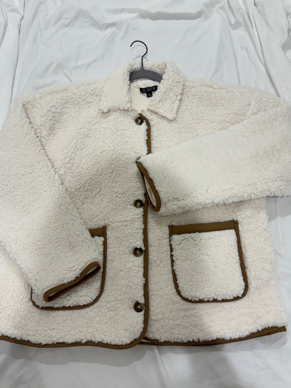 J. Crew Faux sherpa Barn Jacket